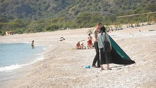 Kısıtlamada plajlar tatilcilere kaldı 