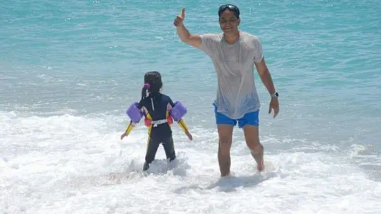 Kısıtlamanın ardından, yerli vatandaşlarda denize kavuştu