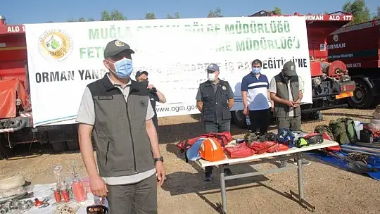 Yangın ekiplerine işbaşı eğitim tatbikatı