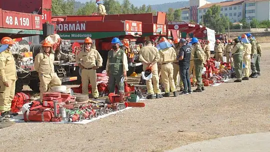 Yangın ekiplerine işbaşı eğitim tatbikatı