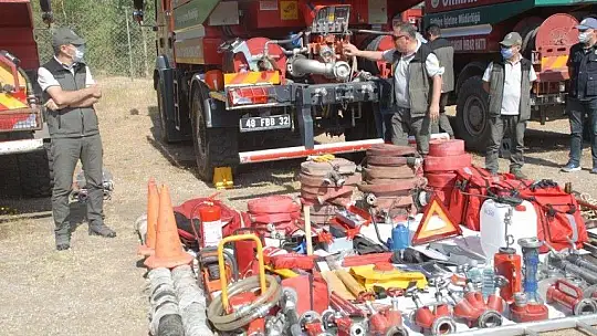 Yangın ekiplerine işbaşı eğitim tatbikatı