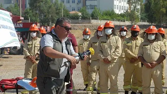 Yangın ekiplerine işbaşı eğitim tatbikatı