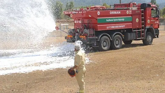 Yangın ekiplerine işbaşı eğitim tatbikatı