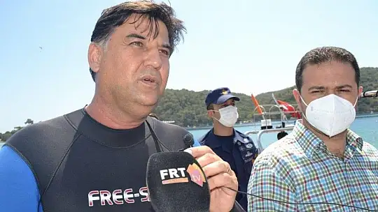 Dalgıç başkandan deniz dibi temizliği