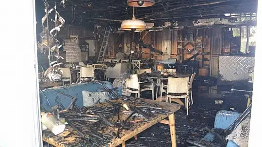 Fethiye'de Kafe Restoran'da yangın