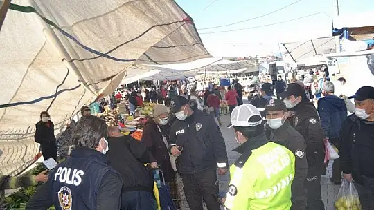 Salı Pazarı'nda denetleme gerçekleştirdiler