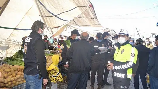 Salı Pazarı'nda denetleme gerçekleştirdiler