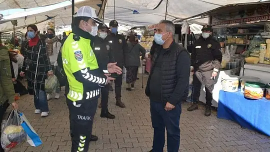 Salı Pazarı'nda denetleme gerçekleştirdiler