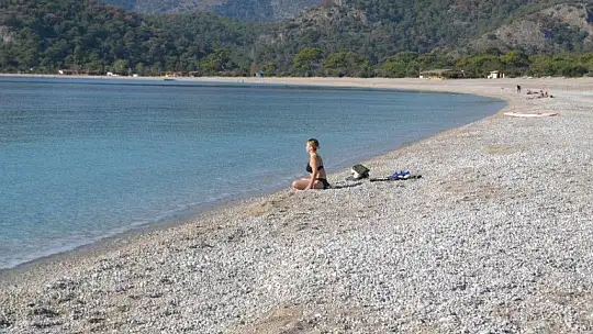 Ocak ayında denize girdiler