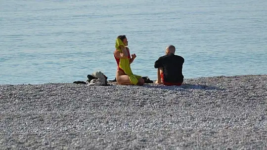 Ocak ayında denize girdiler