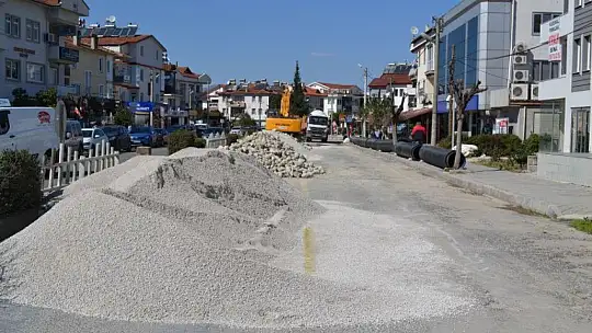 Fethiye'de alt yapı çalışması devam ediyor