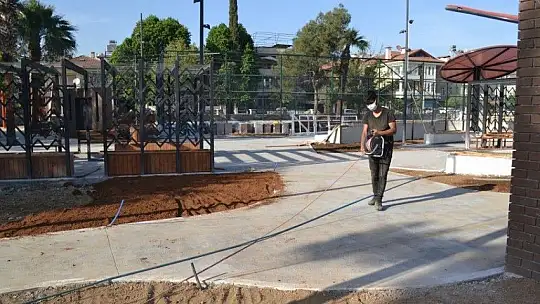 Bahriye Üçok Parkı'nda çalışmalar devam ediyor 