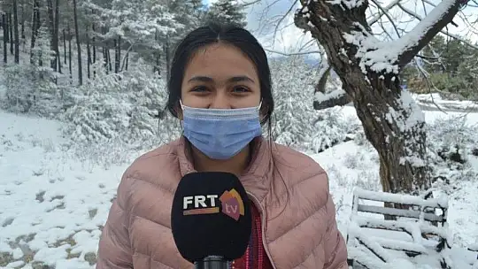 Fethiye ve Seydikemer'in yüksek kesimlerinde kar yağışı etkili oldu 