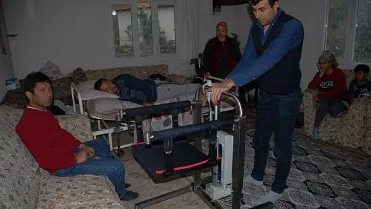 Lift cihazına kavuştu