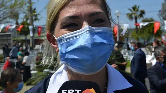 Anıta model olan hemşire, çok mutluyum