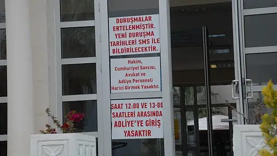 Duruşmalara Koronavirüs Ertelemesi