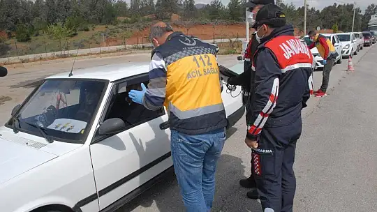 Fethiye Girişinde Korona Önlemi