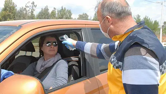 Fethiye Girişinde Korona Önlemi