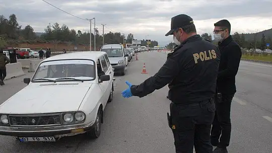 Fethiye'de Emniyetten Koronavirüs Kontrolü