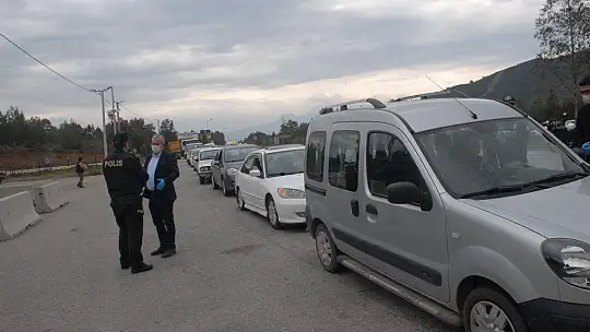 Fethiye'de Emniyetten Koronavirüs Kontrolü