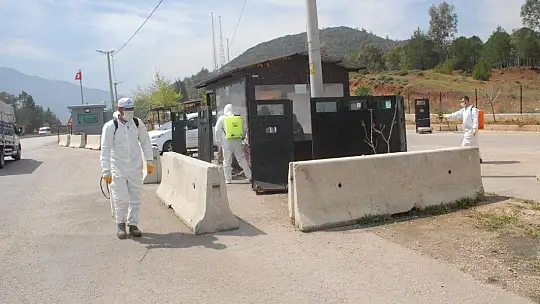 Fethiye Girişinde Korona Önlemi
