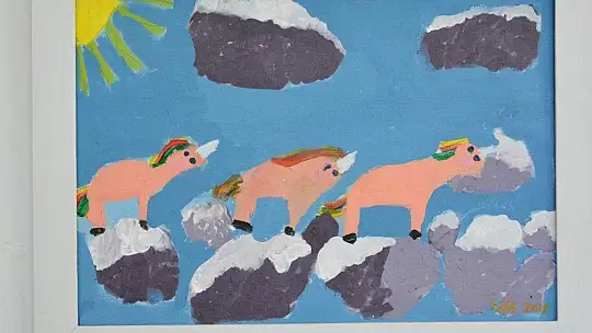 Öğrencilerin resim sergisi 3 gün açık