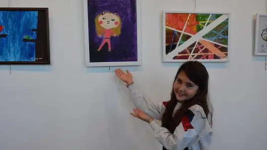 Öğrencilerin resim sergisi 3 gün açık