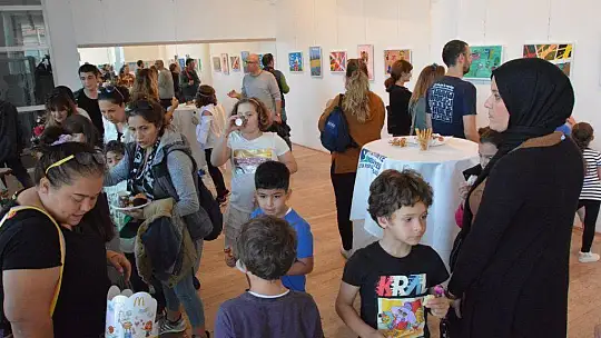Öğrencilerin resim sergisi 3 gün açık