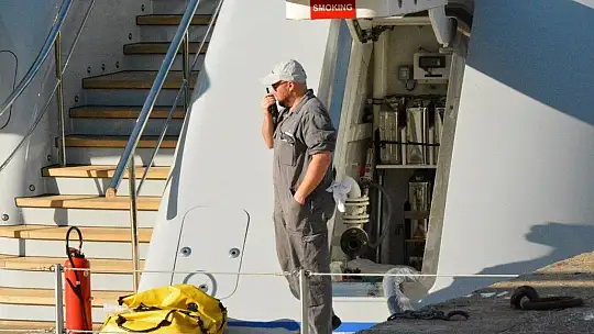 'Mayan Queen' Fethiye'de gün boyu yakıt aldı