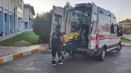 Bot yangını yaralıları hastaneye getirildi