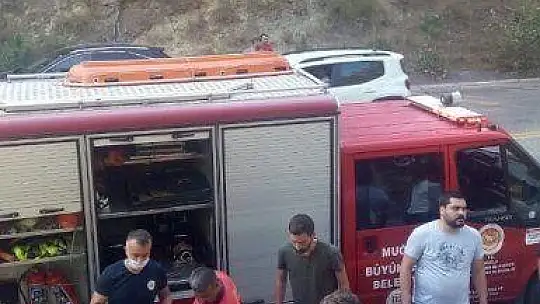 Fethiye'de otomobil takla attı: 2 yaralı