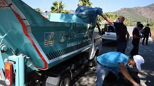 Göcek'te temizlik kampanyası yapıldı