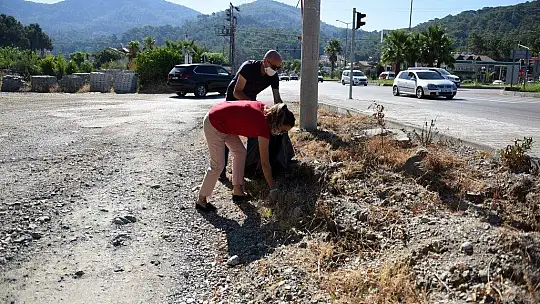 Göcek'te temizlik kampanyası yapıldı