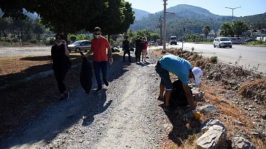 Göcek'te temizlik kampanyası yapıldı