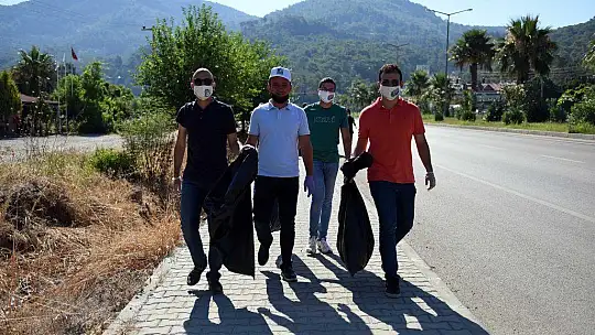 Göcek'te temizlik kampanyası yapıldı