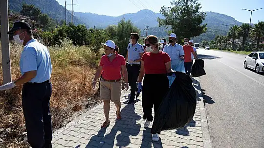 Göcek'te temizlik kampanyası yapıldı