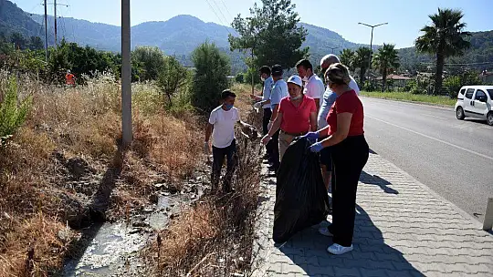 Göcek'te temizlik kampanyası yapıldı