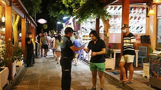 Göltürkbükü ve Yalıkavak'ta Covid-19 denetimi