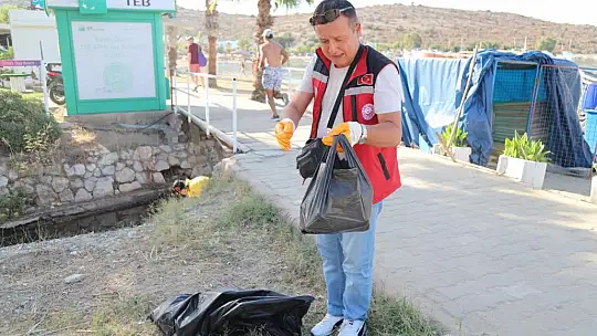 Gümbet Dolgu Alanı Temizlendi