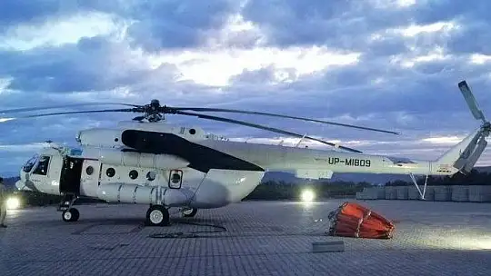 Helikopter ve personelleri Milas'tan ayrıldı