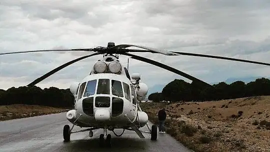 Helikopter ve personelleri Milas'tan ayrıldı