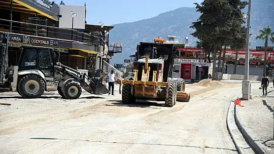 Hisarönü'nde üstyapı çalışması başladı