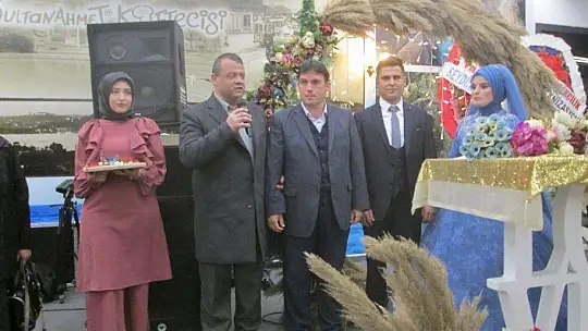 Nişan törenine yoğun katılım oldu