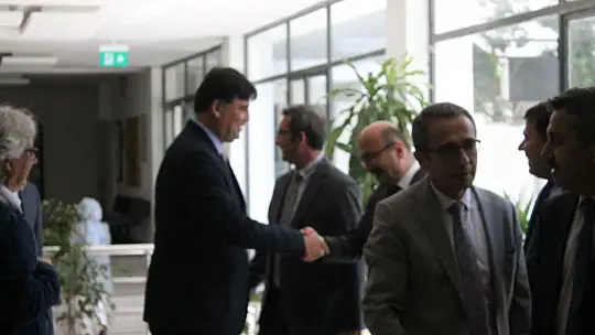 Bayramlaşma töreni yapıldı