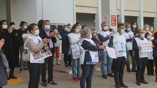 Sağlık Çalışanları Fethiye'de de Seslerini Yükseltti