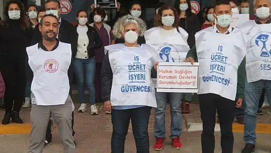Sağlık Çalışanları Fethiye'de de Seslerini Yükseltti