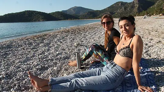 Fethiye'de Aralık'ta deniz keyfi