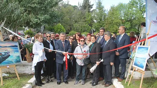 Kursiyerlerin çalışmaları sergilendi