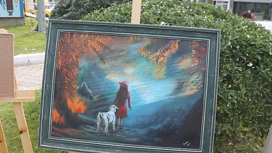 Kursiyerlerin çalışmaları sergilendi