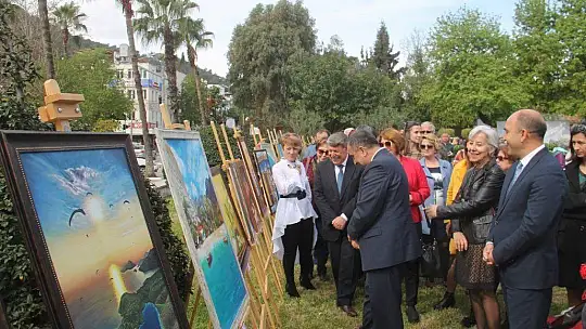 Kursiyerlerin çalışmaları sergilendi